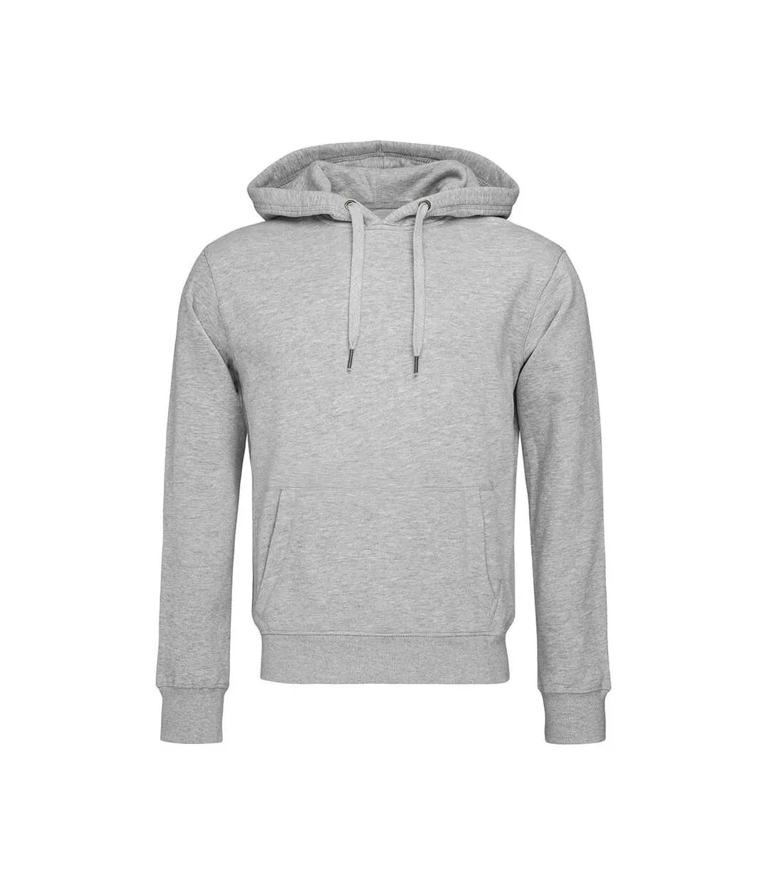 Mens active sweat hoody heather grey Stedman