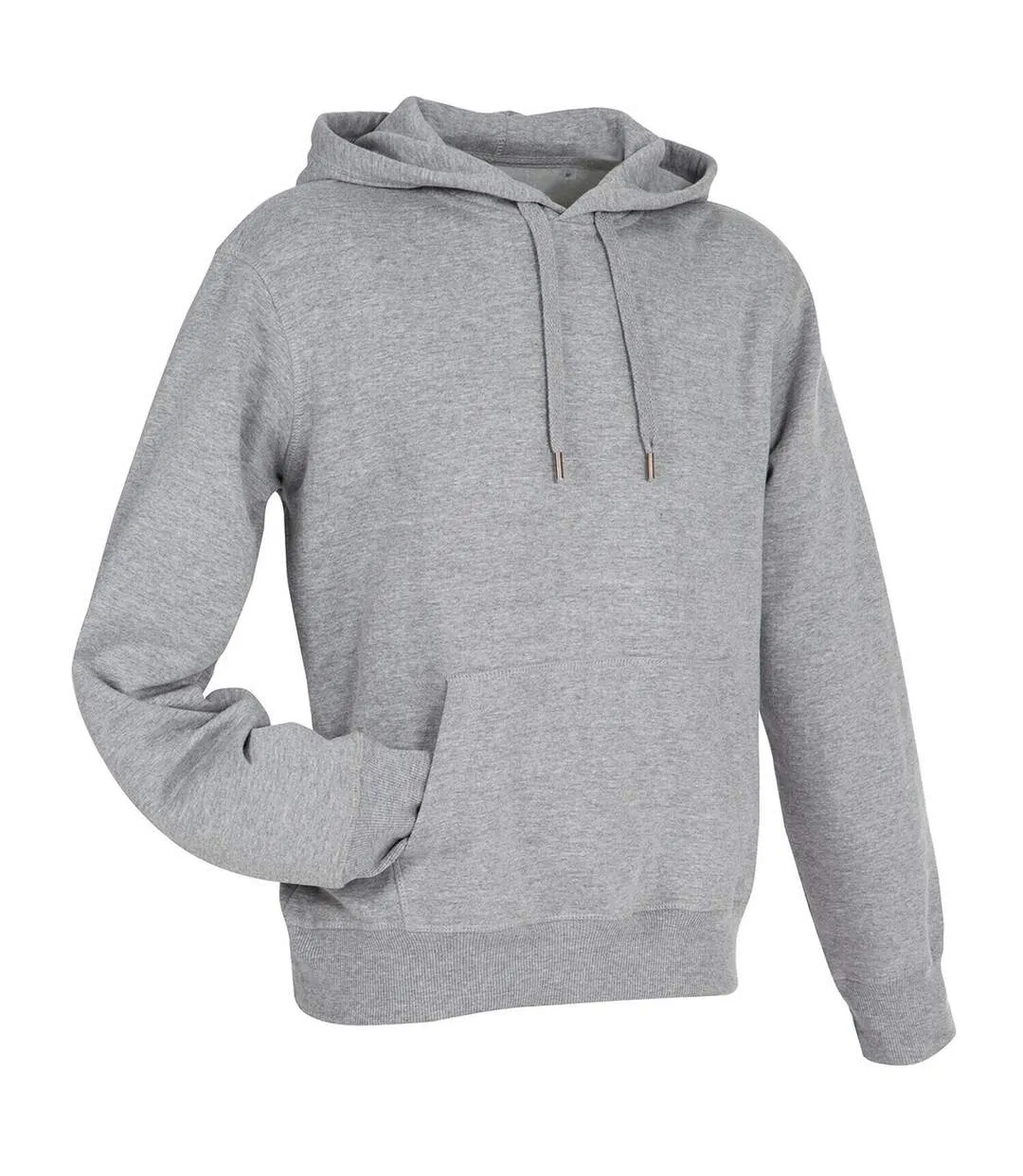 Mens active sweat hoody heather grey Stedman