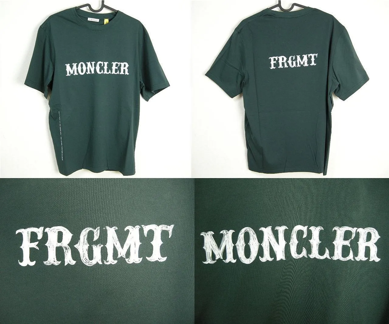 MONCLER  |Size S-XL◆ MONCLER GENIUS FRAGMENT T-Shirts dark green Men's