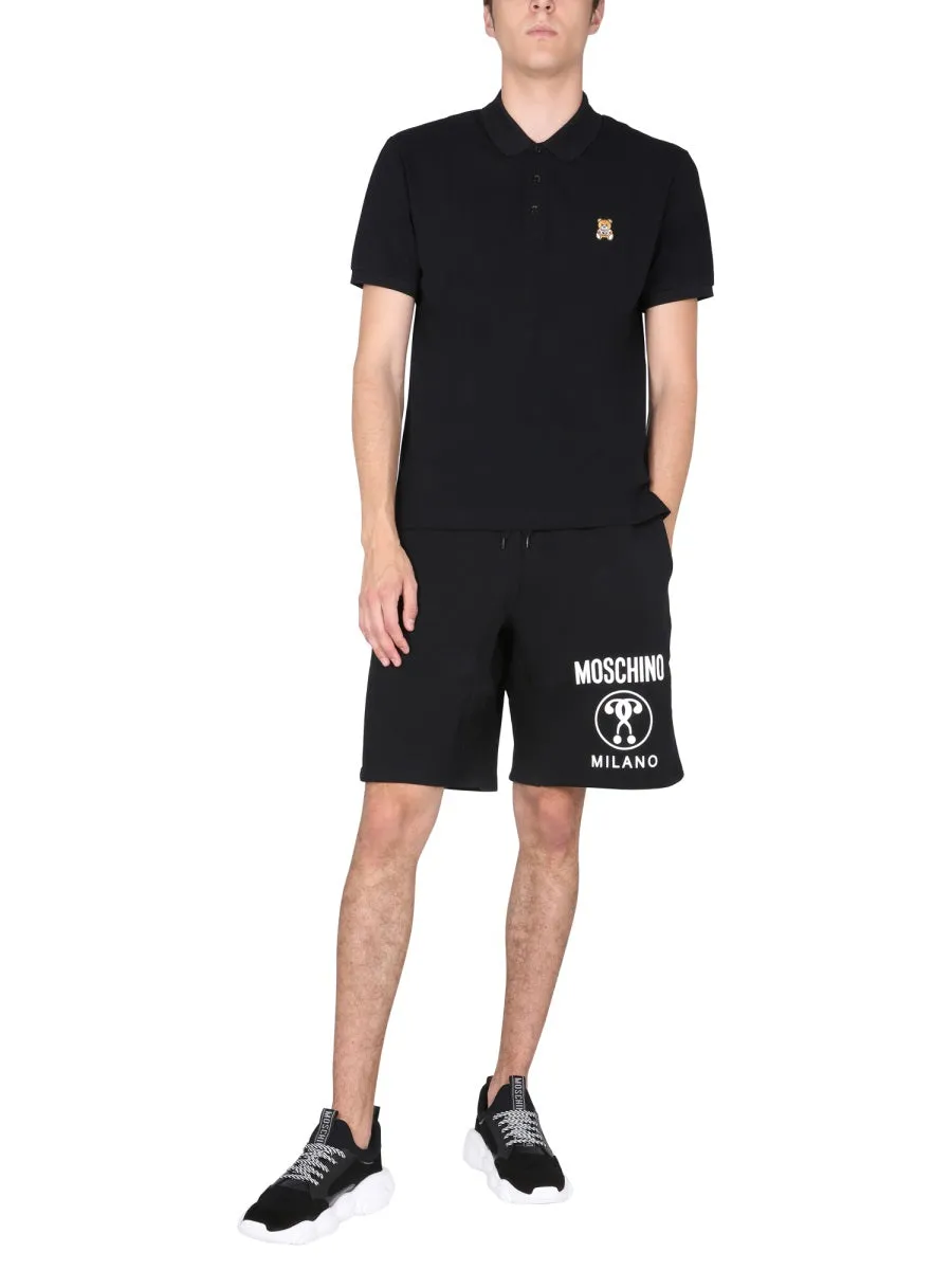 Moschino Teddy Patch Polo Shirt