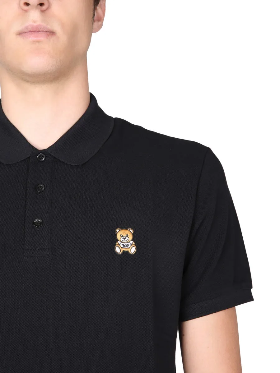 Moschino Teddy Patch Polo Shirt