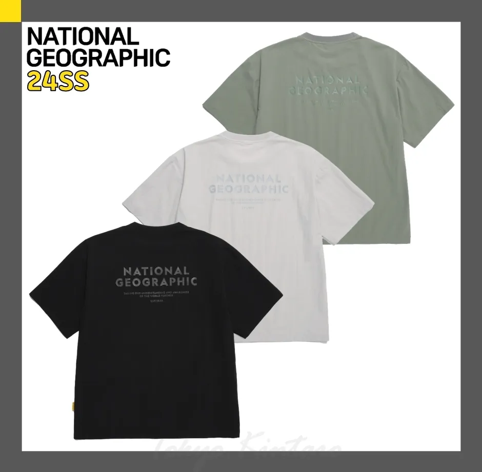 NATIONAL GEOGRAPHIC  |Unisex Street Style Logo T-Shirts