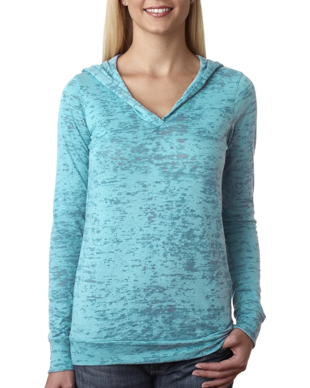 Next Level Burnout Hoody 6521 Tahiti Blue