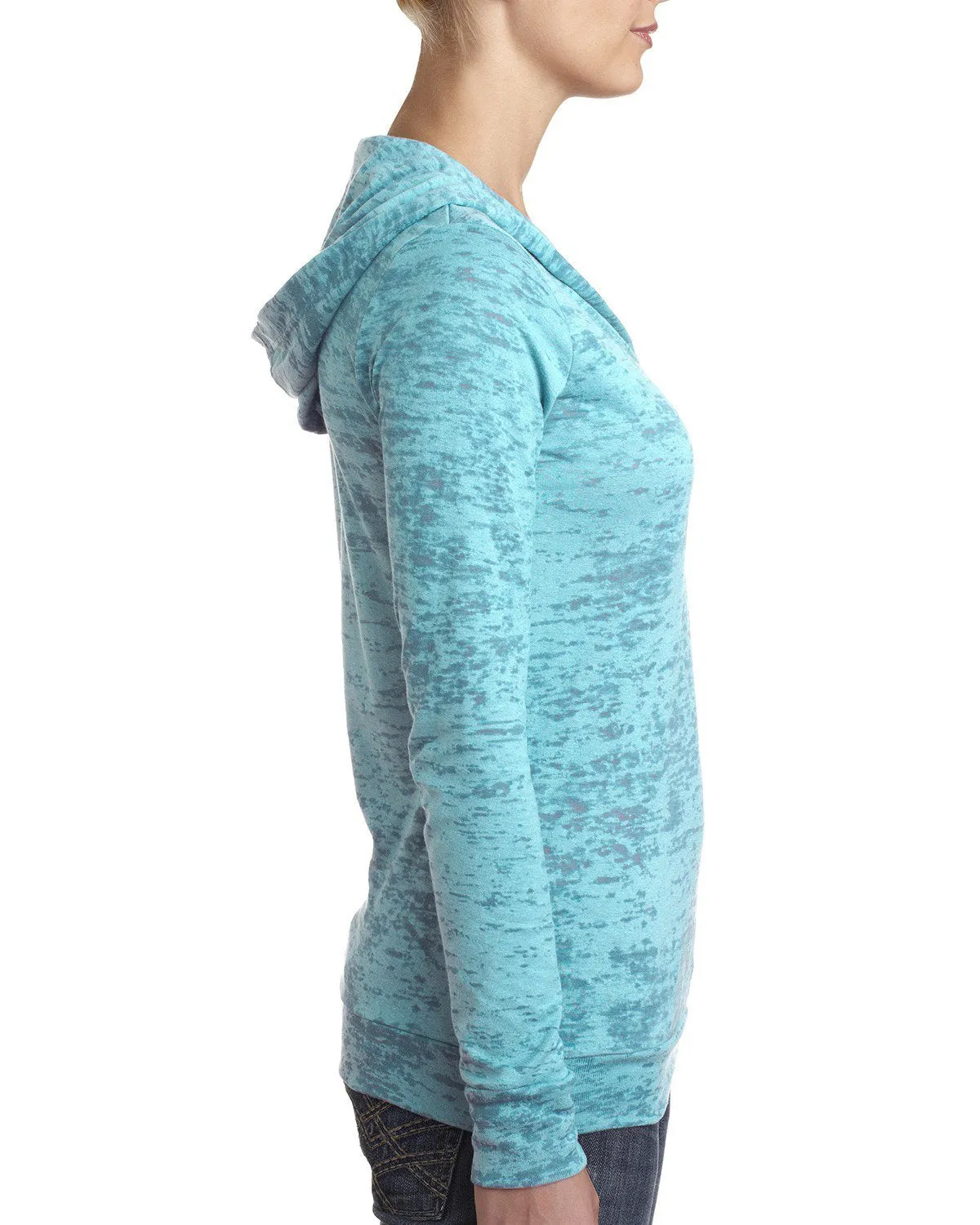 Next Level Burnout Hoody 6521 Tahiti Blue