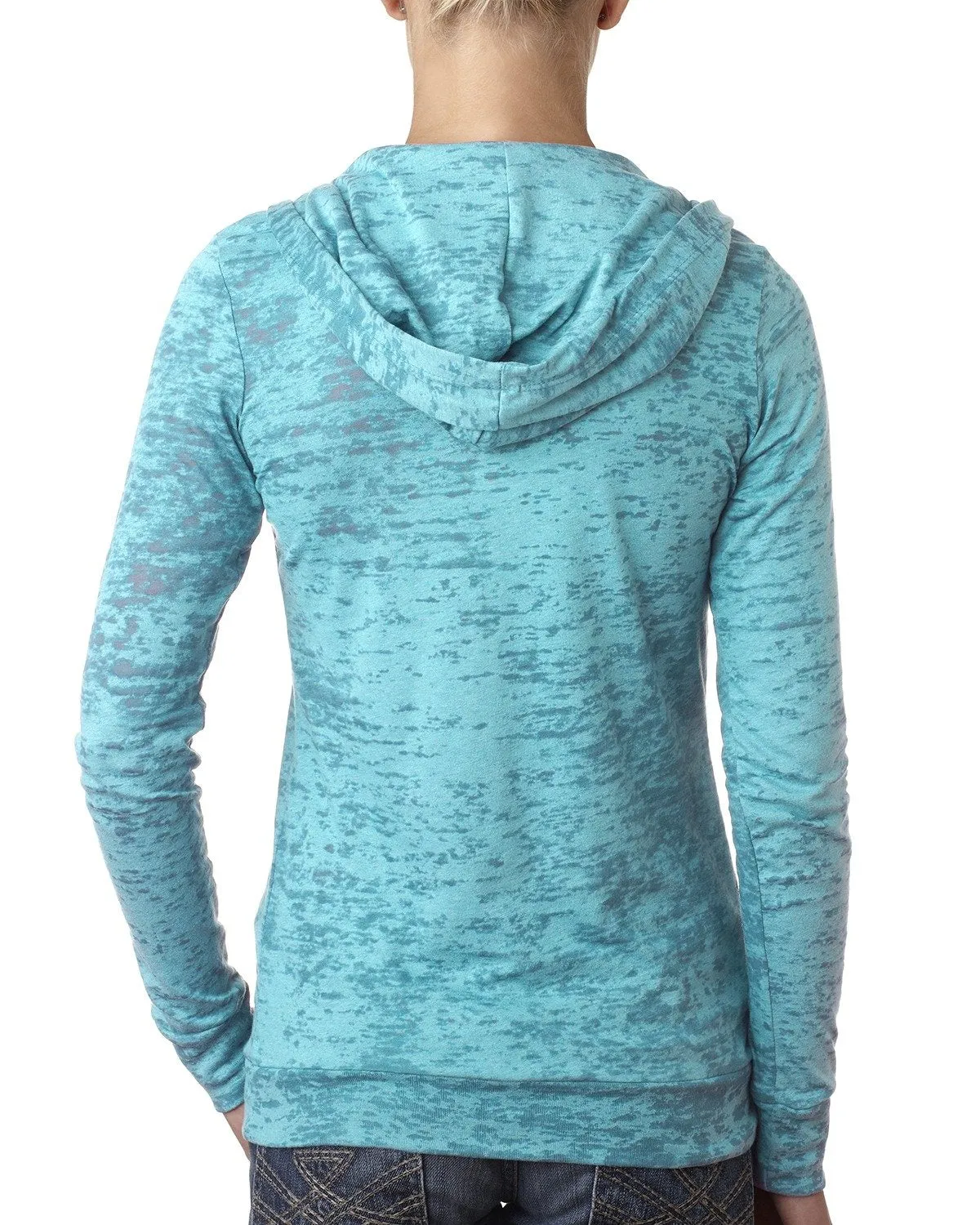 Next Level Burnout Hoody 6521 Tahiti Blue