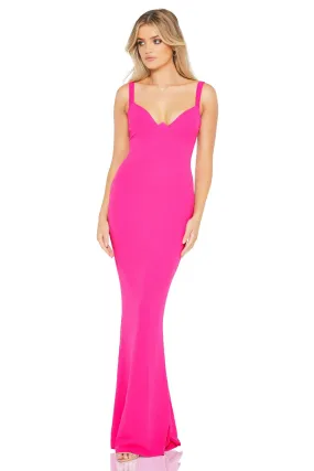 Nookie Romance Gown - Neon Pink