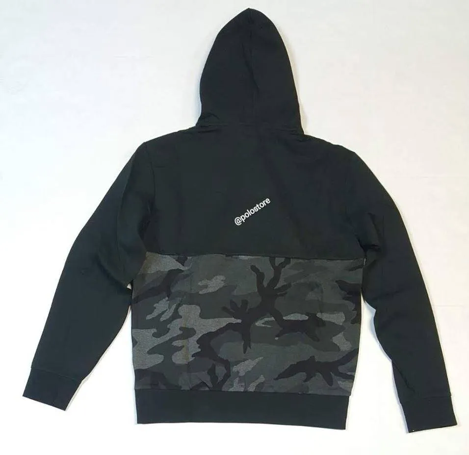 Nwt Polo Ralph Lauren Black Camo RL-67 Pullover Hoodie with Matching Black Camo RL-67 Joggers