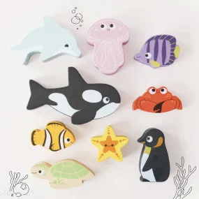 Ocean Life Stacking Animals & Bag