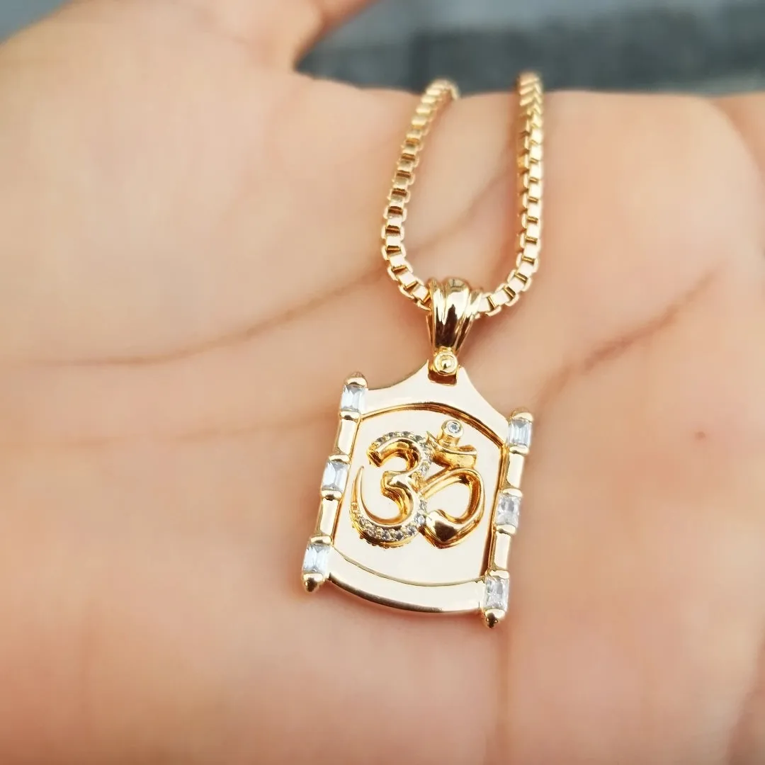 OM Pendant Necklace