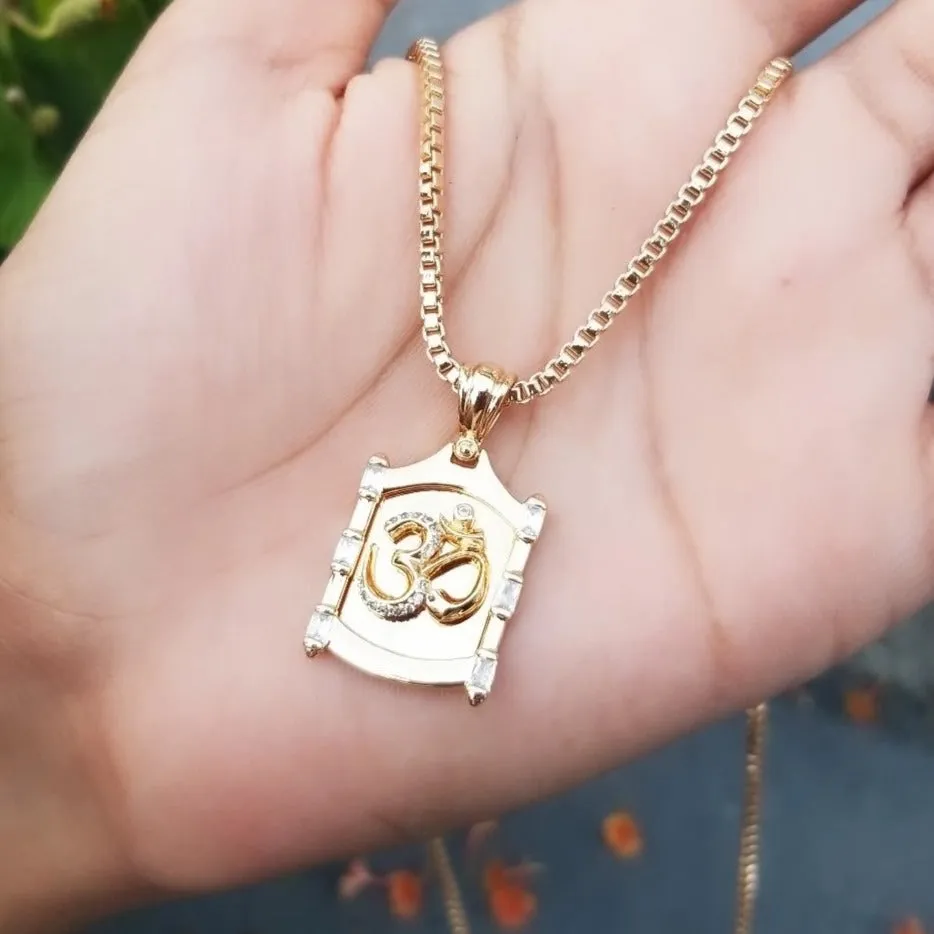 OM Pendant Necklace