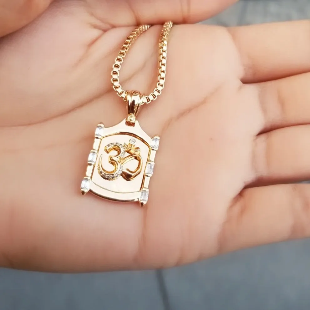 OM Pendant Necklace