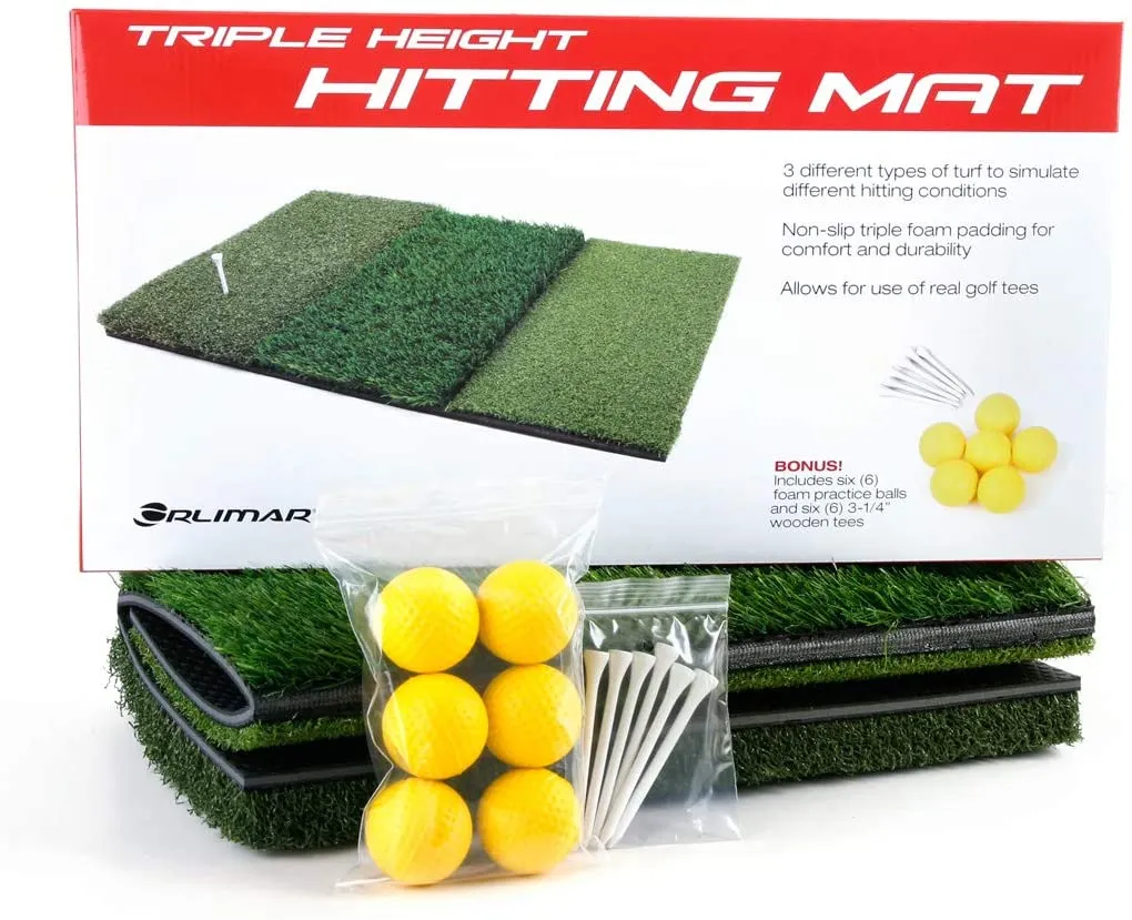 Orlimar Triple Surface Golf Hitting Mat