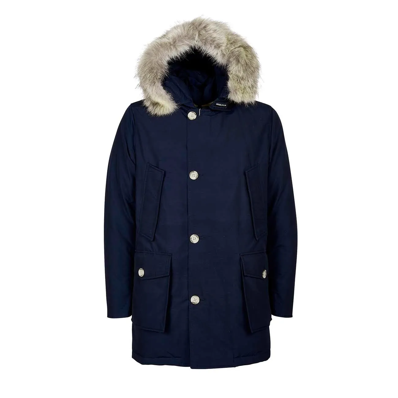 PARKA ARCTIC CON CAPPUCCIO E PELO Uomo Melton Blu