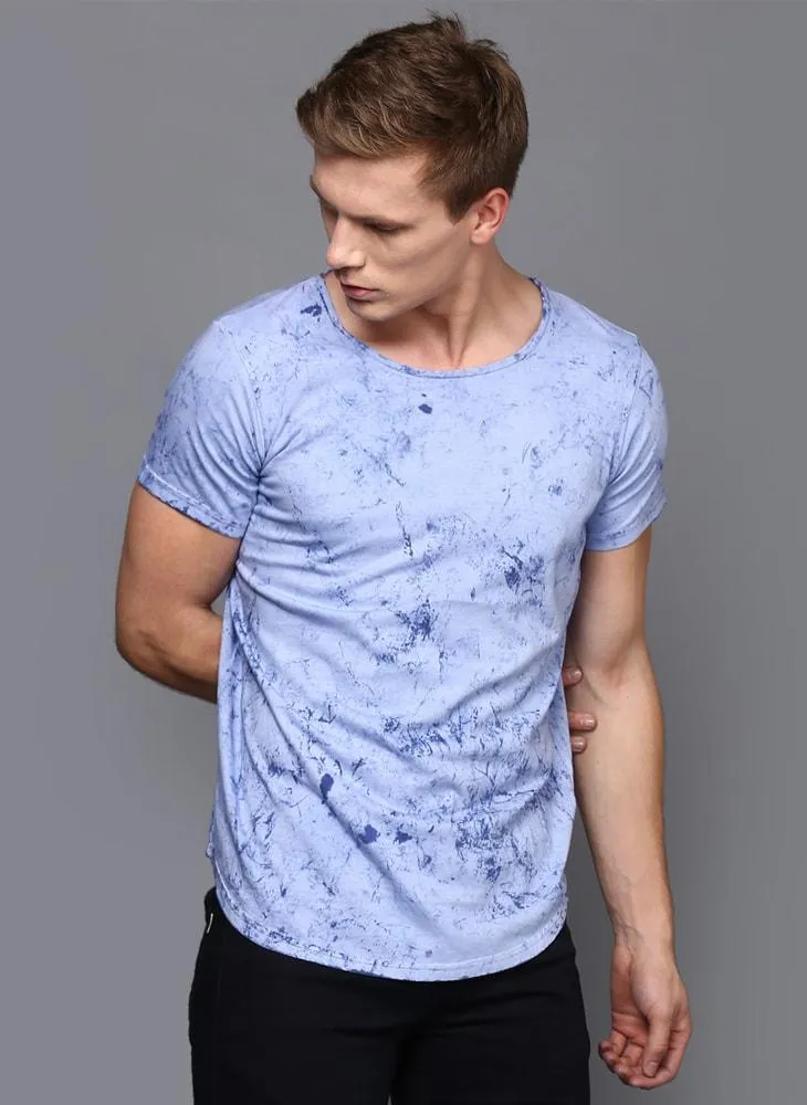 Pastel Blue Cloud wash T-shirt