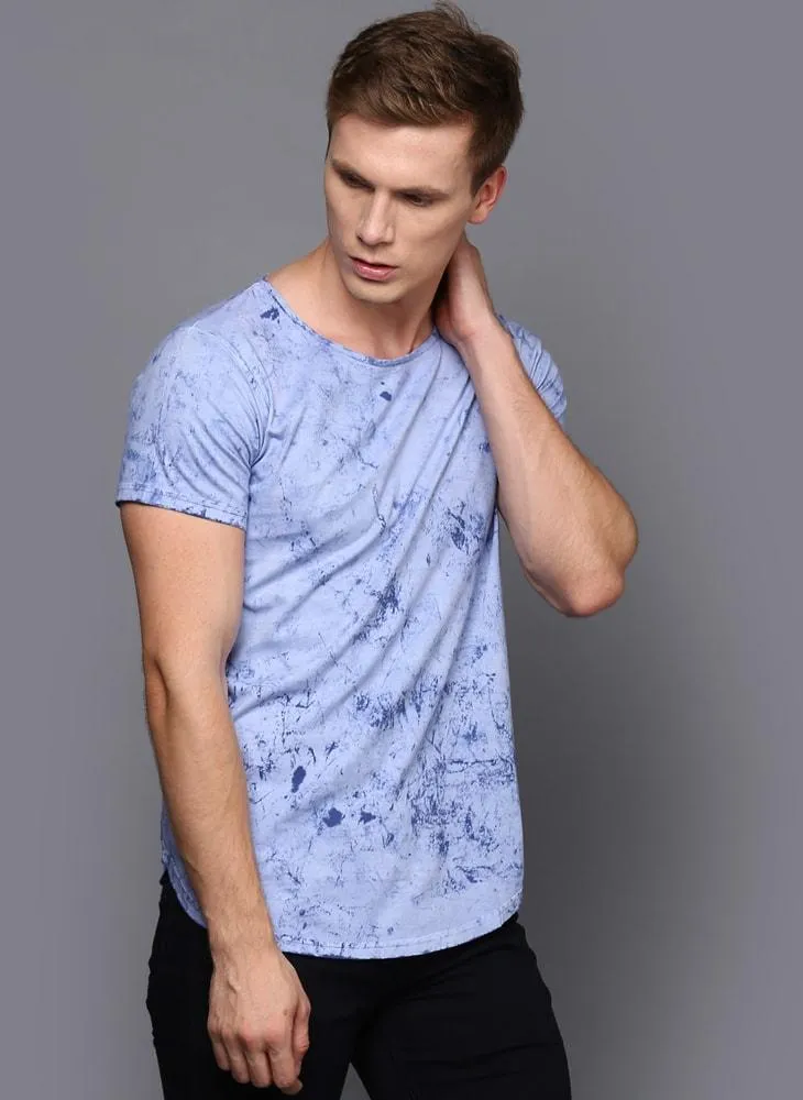 Pastel Blue Cloud wash T-shirt