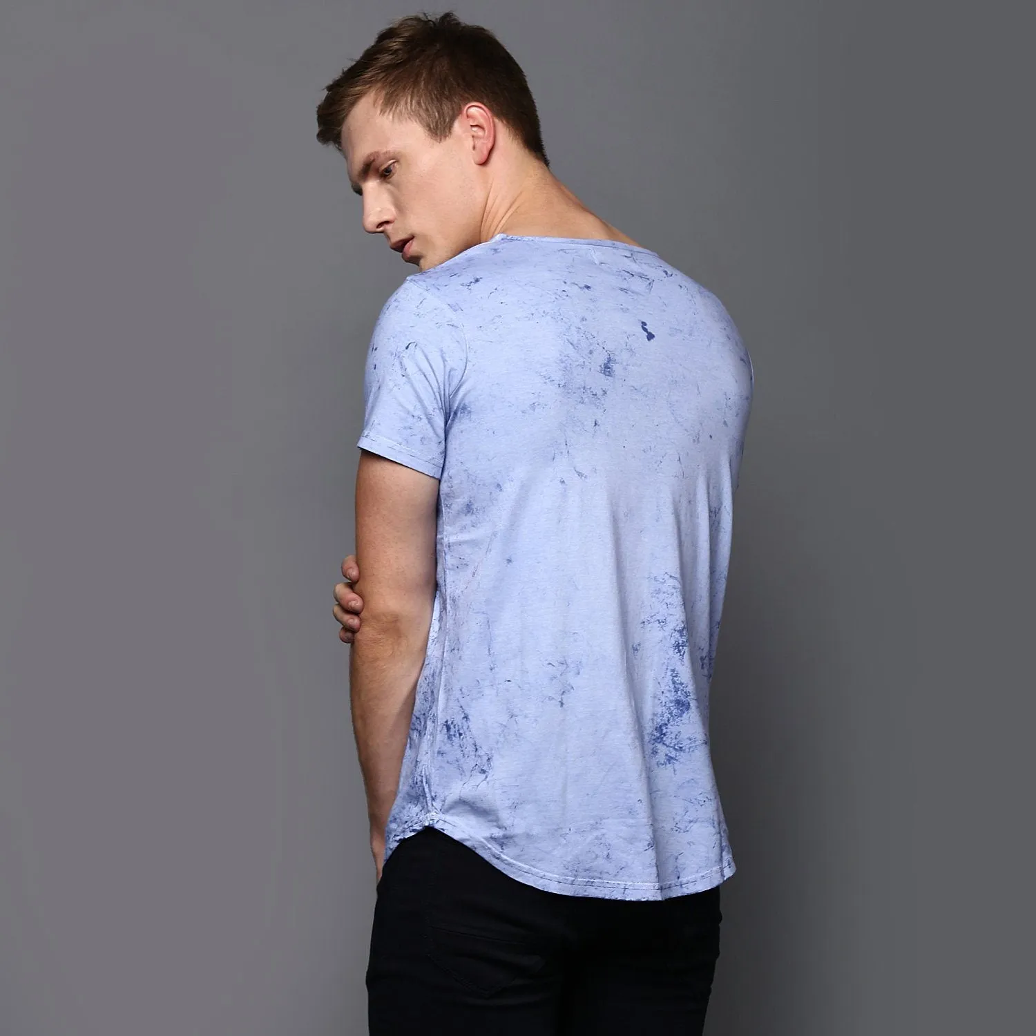 Pastel Blue Cloud wash T-shirt