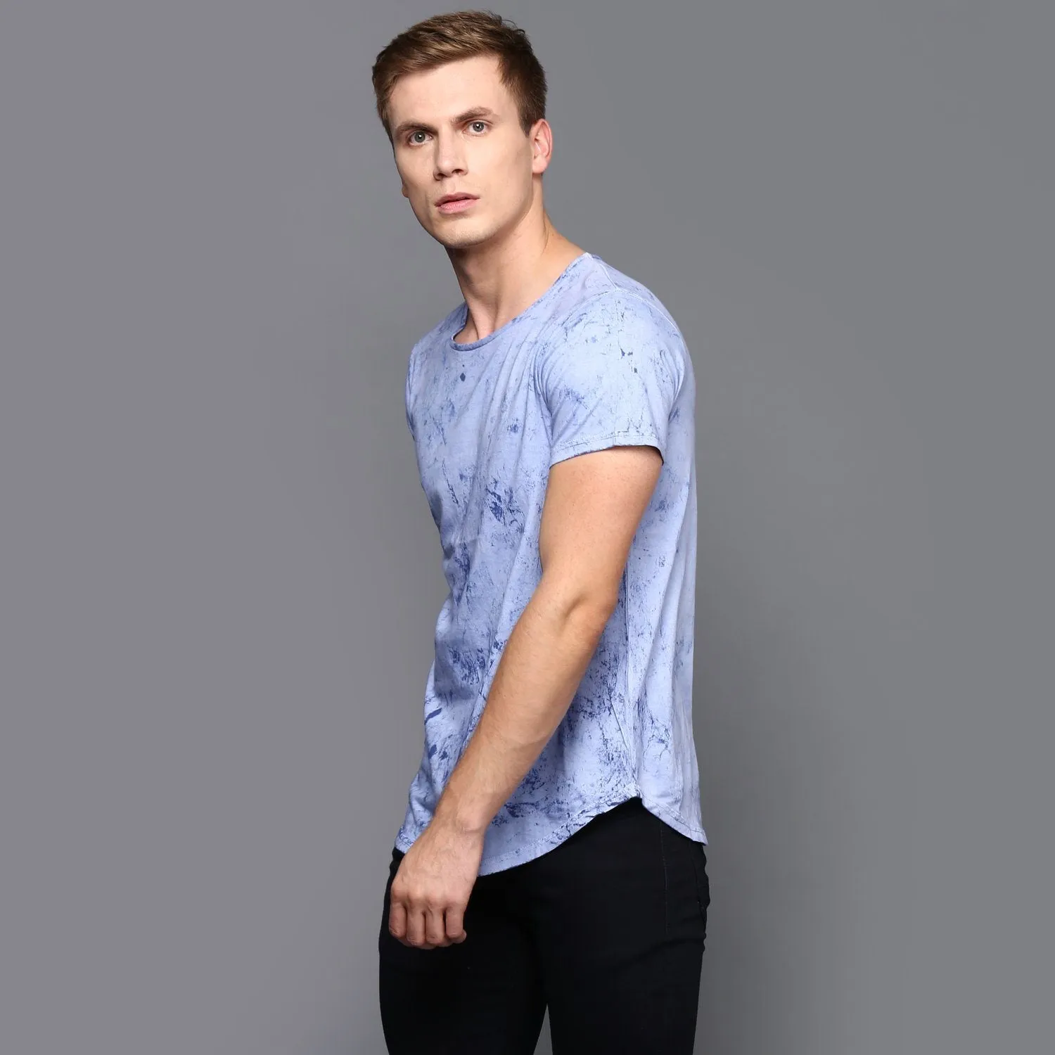 Pastel Blue Cloud wash T-shirt