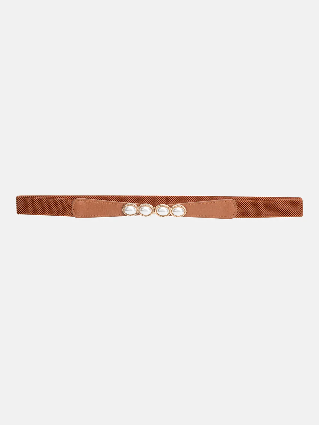 Pearl Buckle Thin Belt