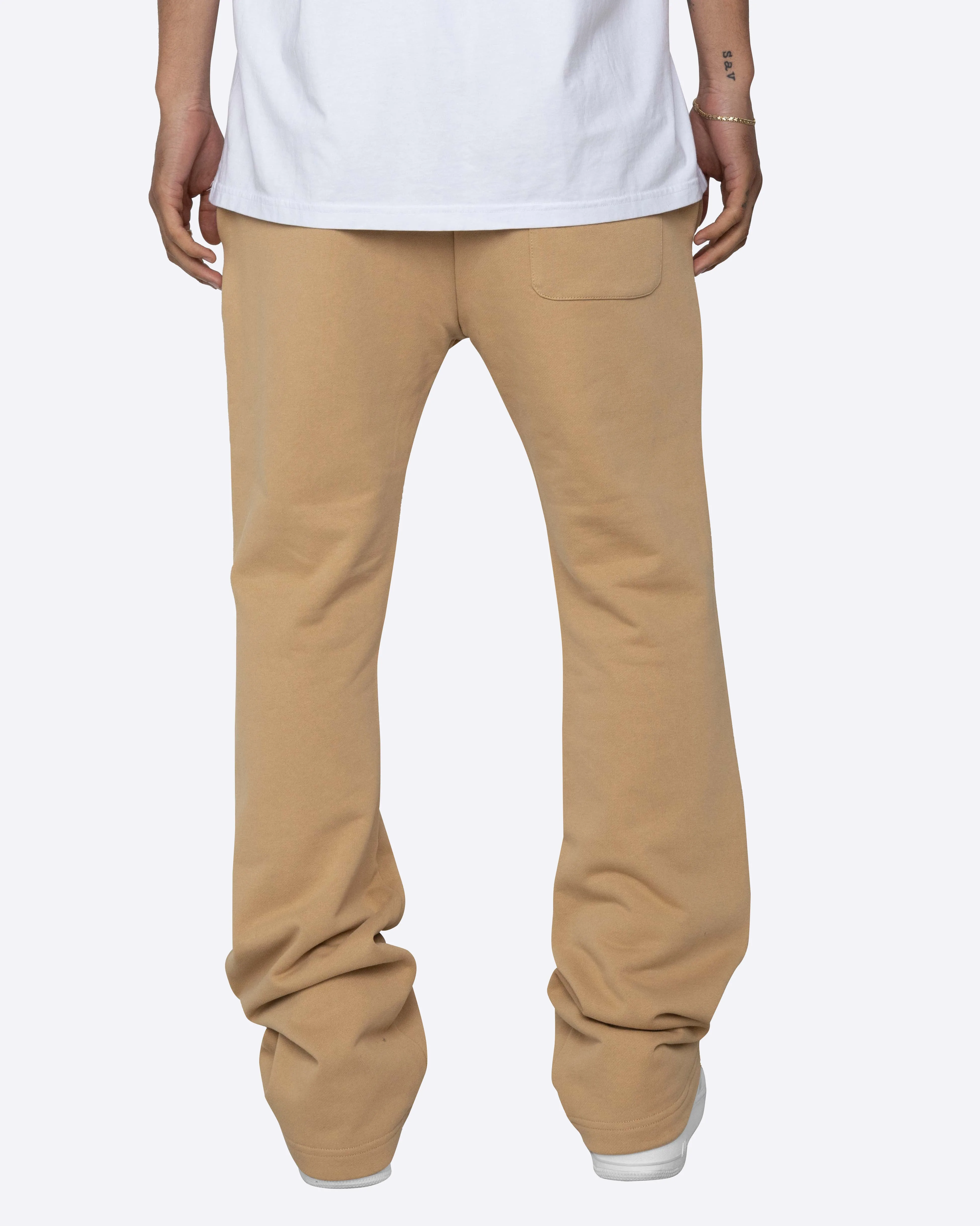 PERFECT FLARE SWEATPANTS-TAN