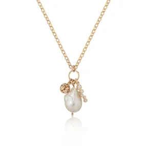 Petal Pearl Charm Pendant