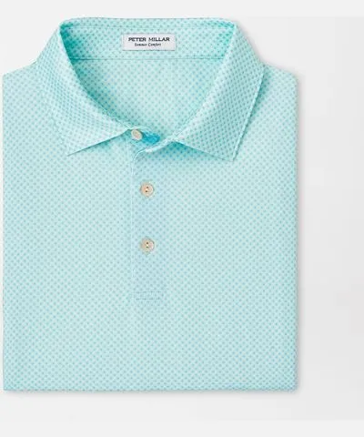 Peter Millar Men's Circle Geo Performance Jersey Polo