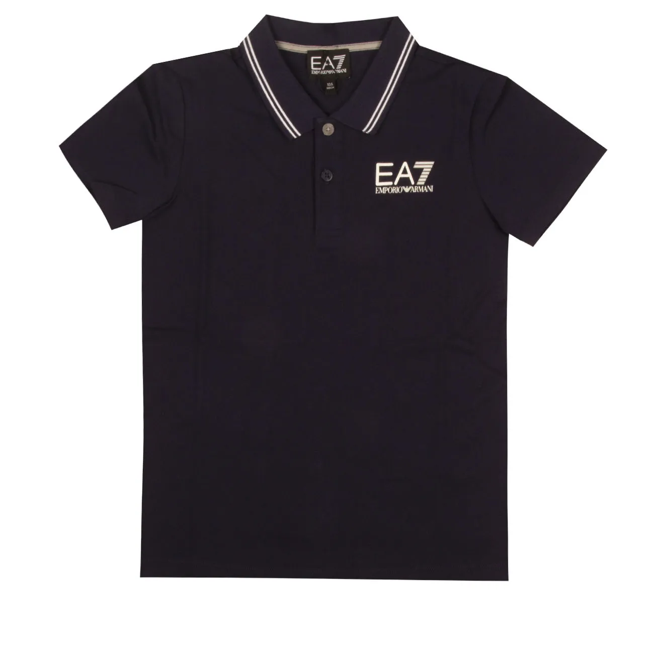 POLO LOGO SUL PETTO EA7 Bimbo Navy