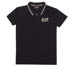 POLO LOGO SUL PETTO EA7 Bimbo Navy