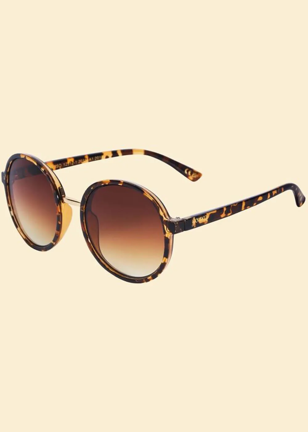 Powder Maribelle 70's Sunglasses Tortoiseshell