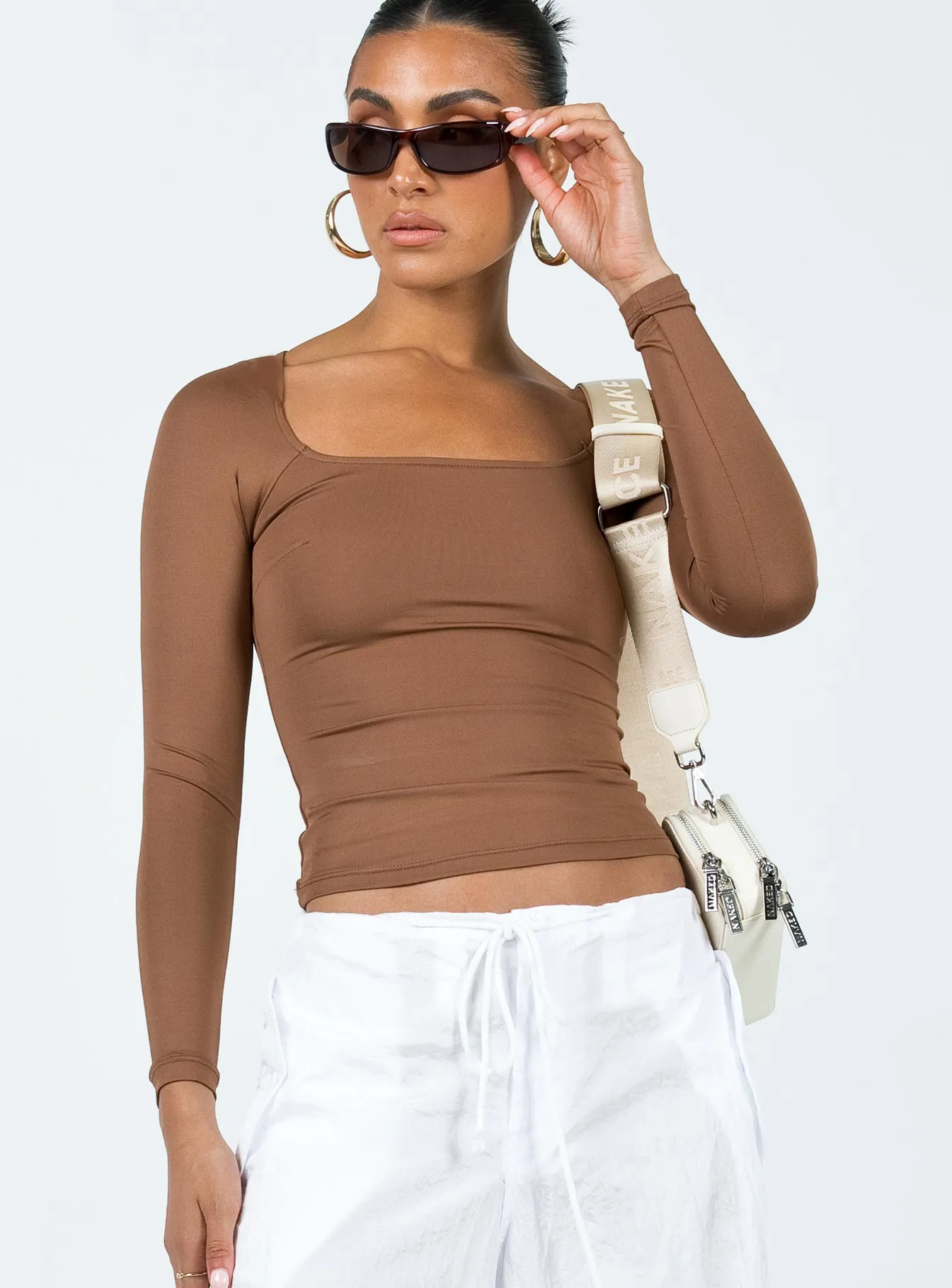 Powell Long Sleeve Top Brown