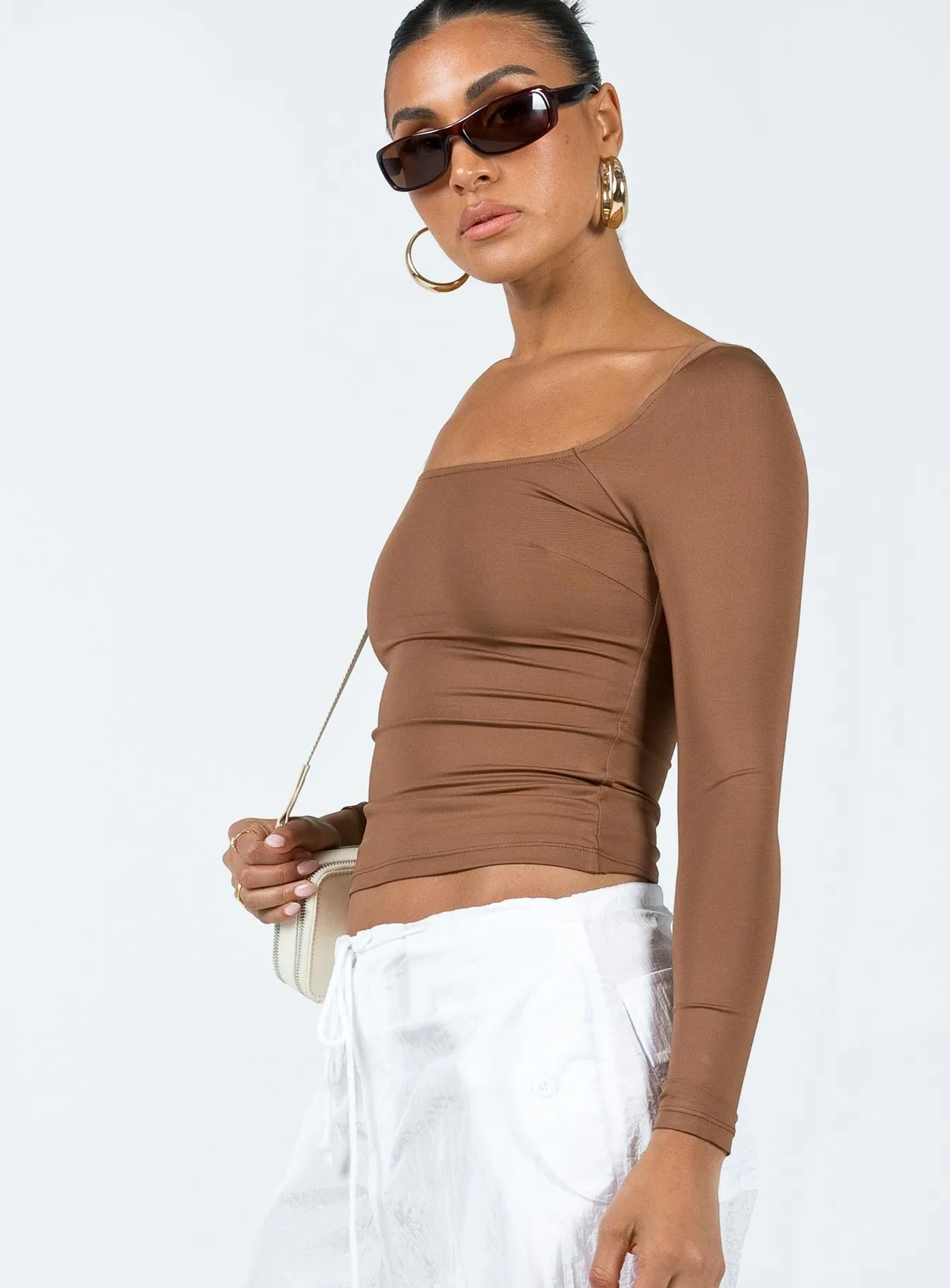 Powell Long Sleeve Top Brown