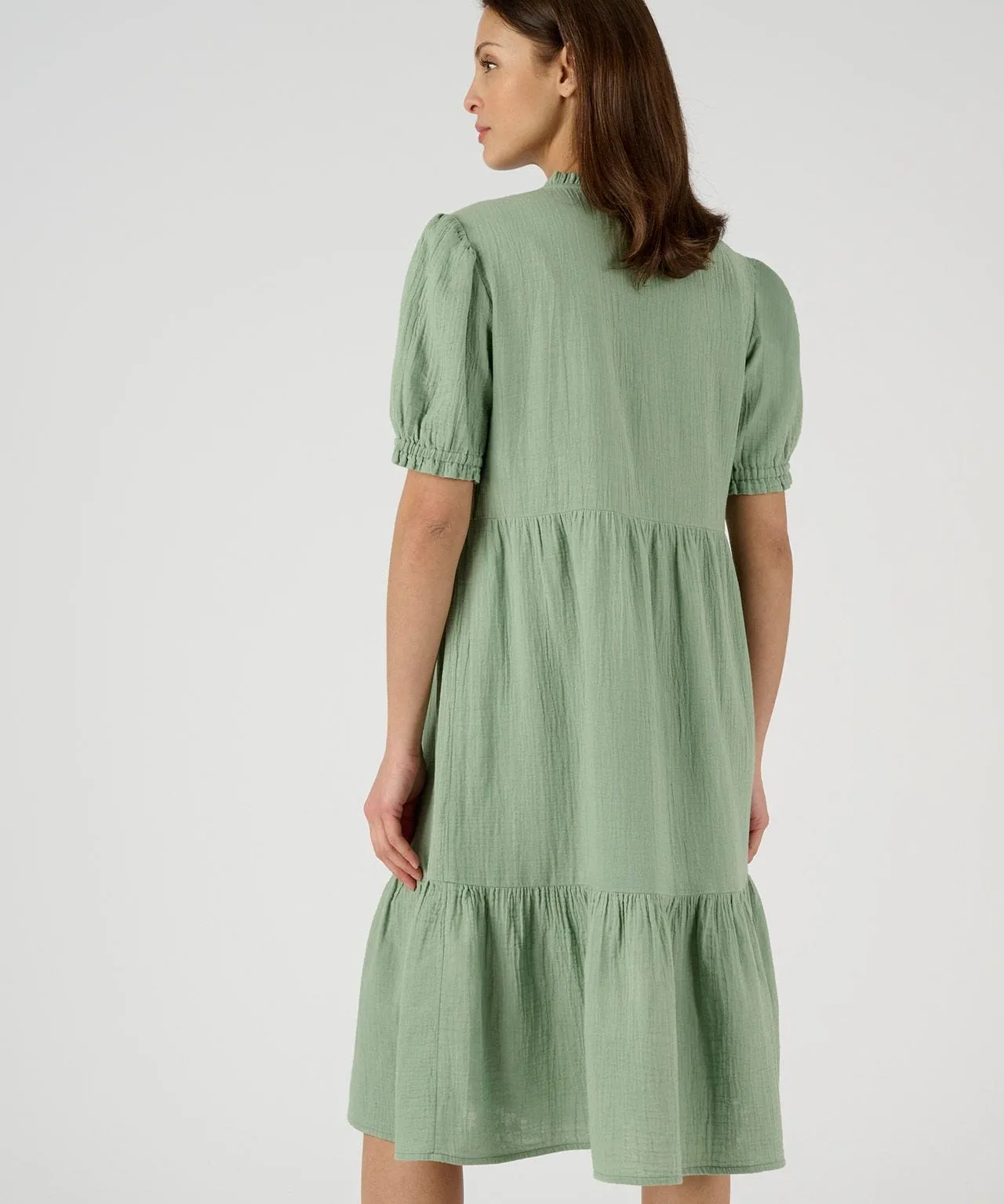 Pure Cotton Tiered Dress