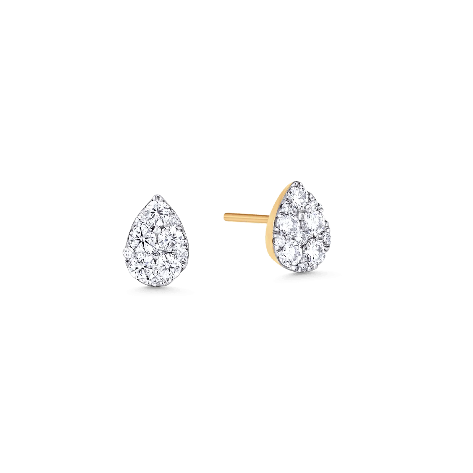 Reverie Pear Diamond Cluster Earrings