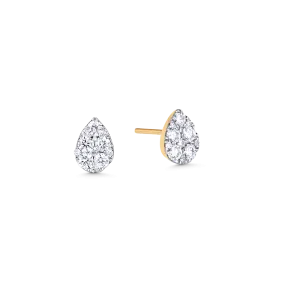 Reverie Pear Diamond Cluster Earrings