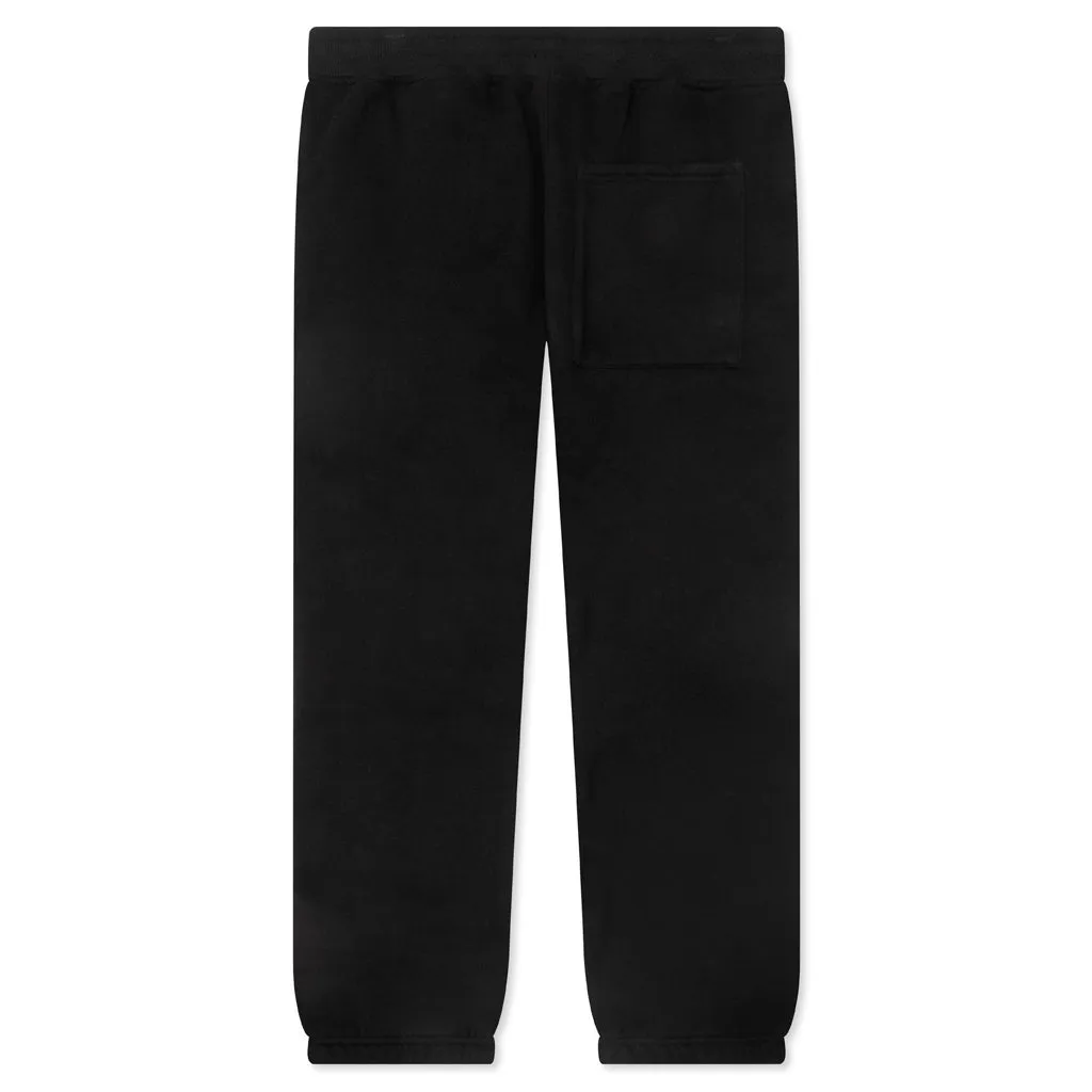 Rhinestone Impact Sweatpants - Black