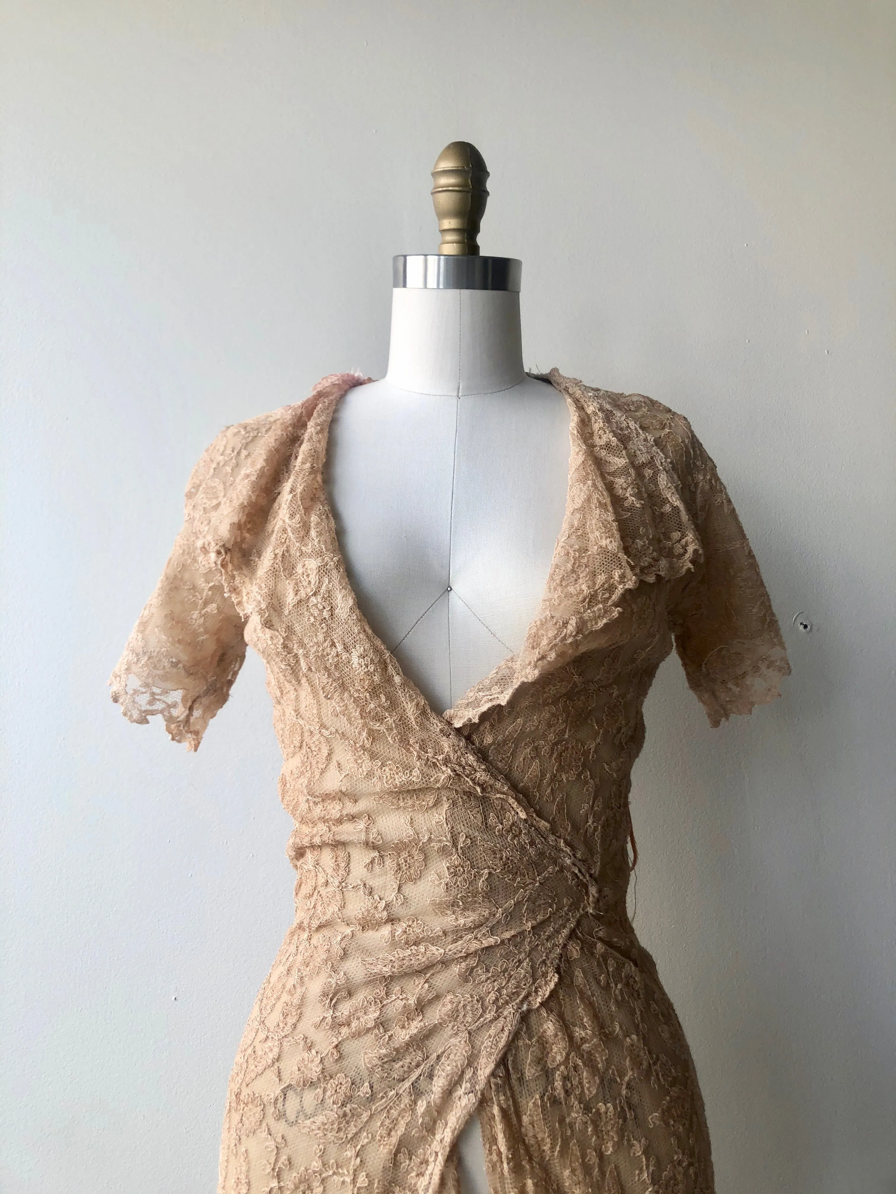 SALE | Antique Lace Dressing Gown