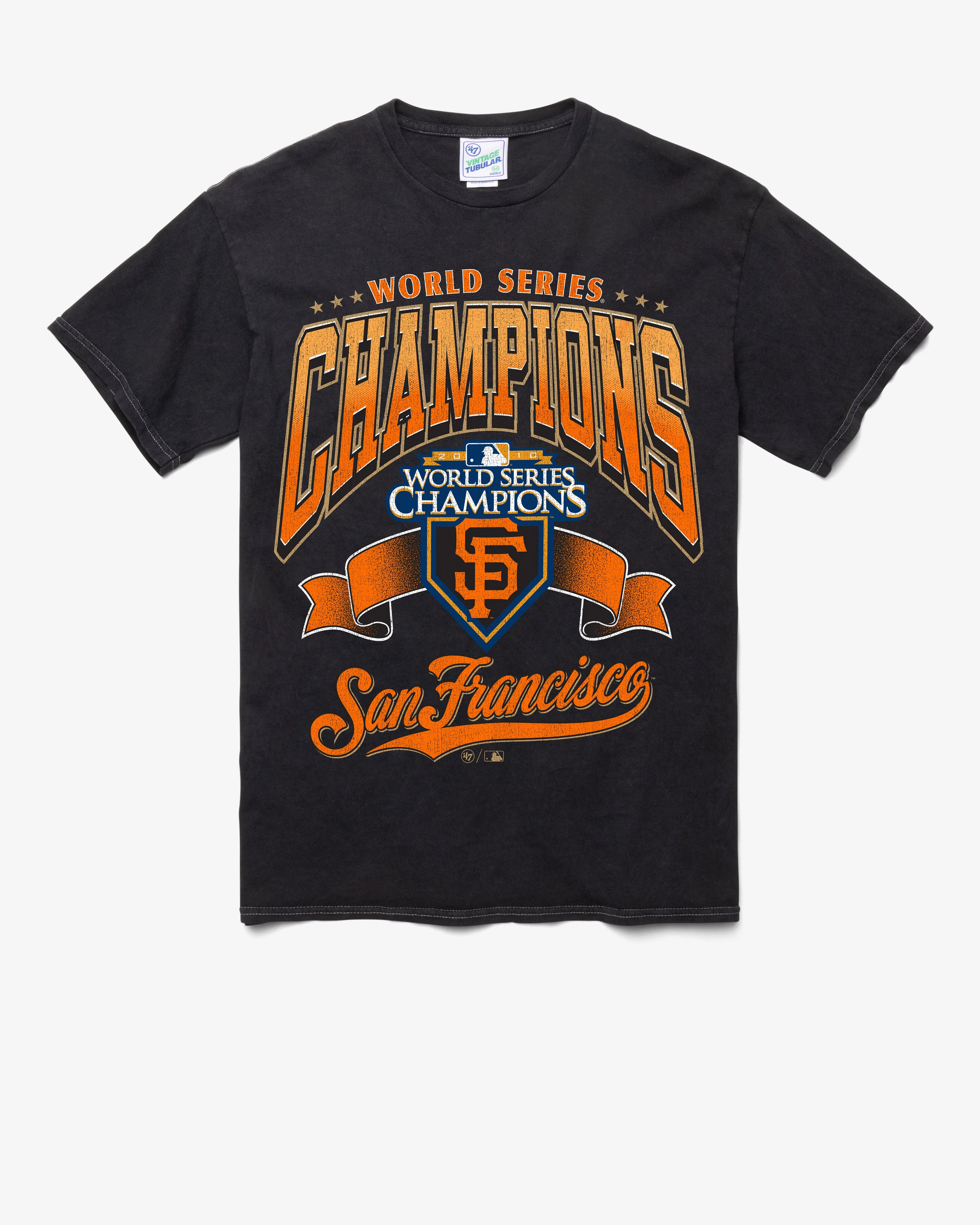 SAN FRANCISCO GIANTS COOPERSTOWN WORLD SERIES LOCKER '47 VINTAGE TUBULAR TEE