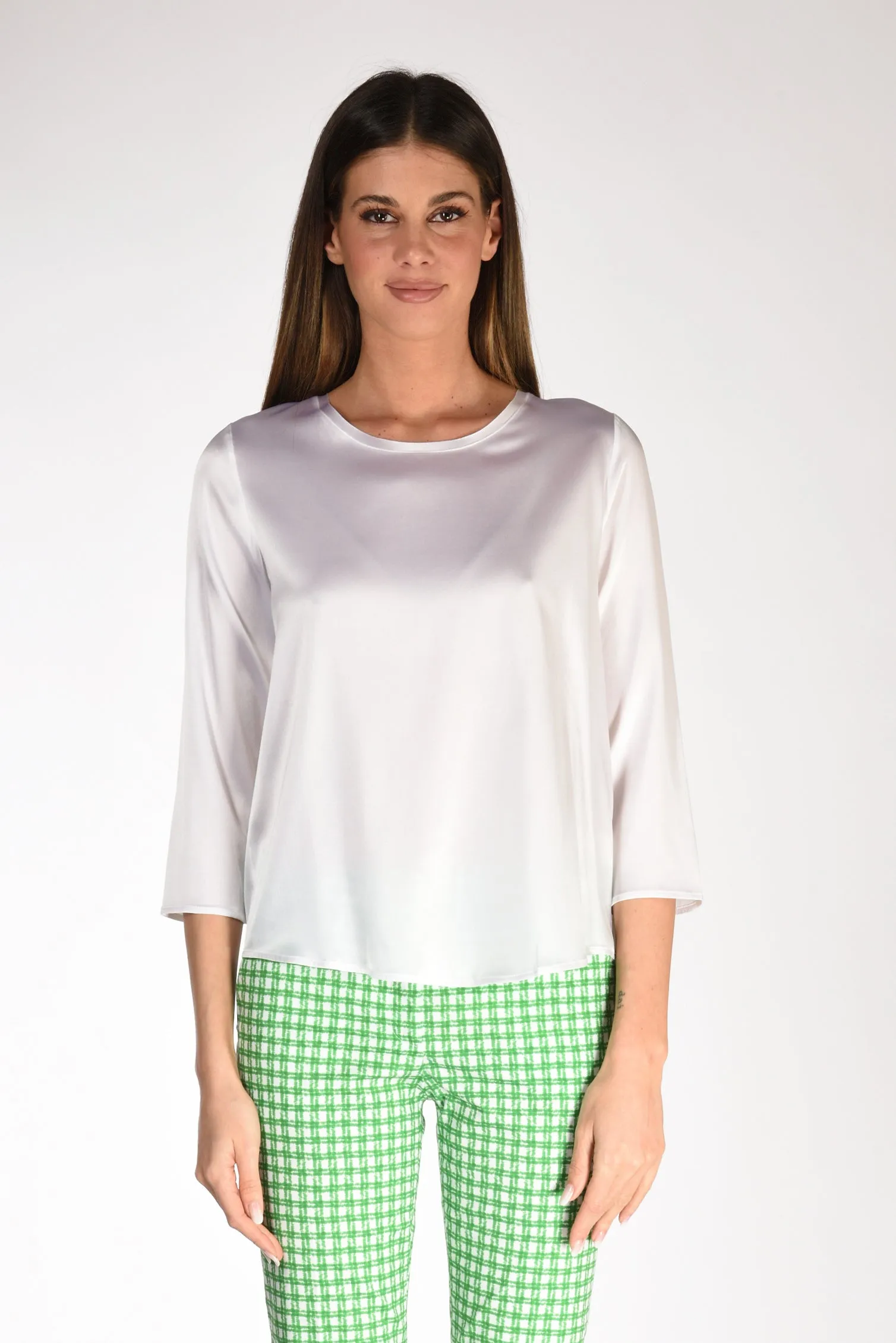 Shirt C Zero Tshirt Seta Bianco Donna