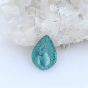 Silicated Chrysocolla Pendant Component 29x20mm Teardrop