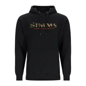 Simms Logo Hoody Charcoal Heather