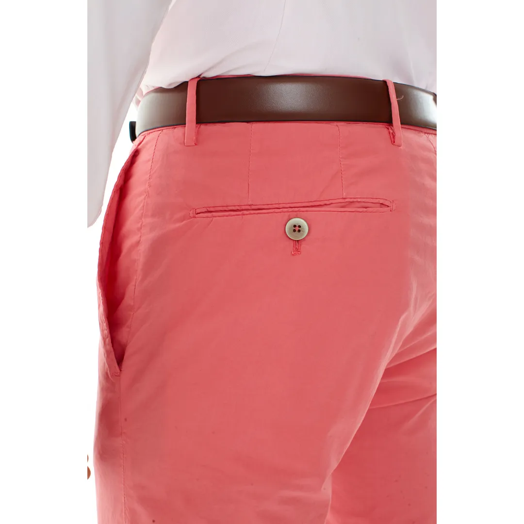 SLIM POPLIN PANT RED