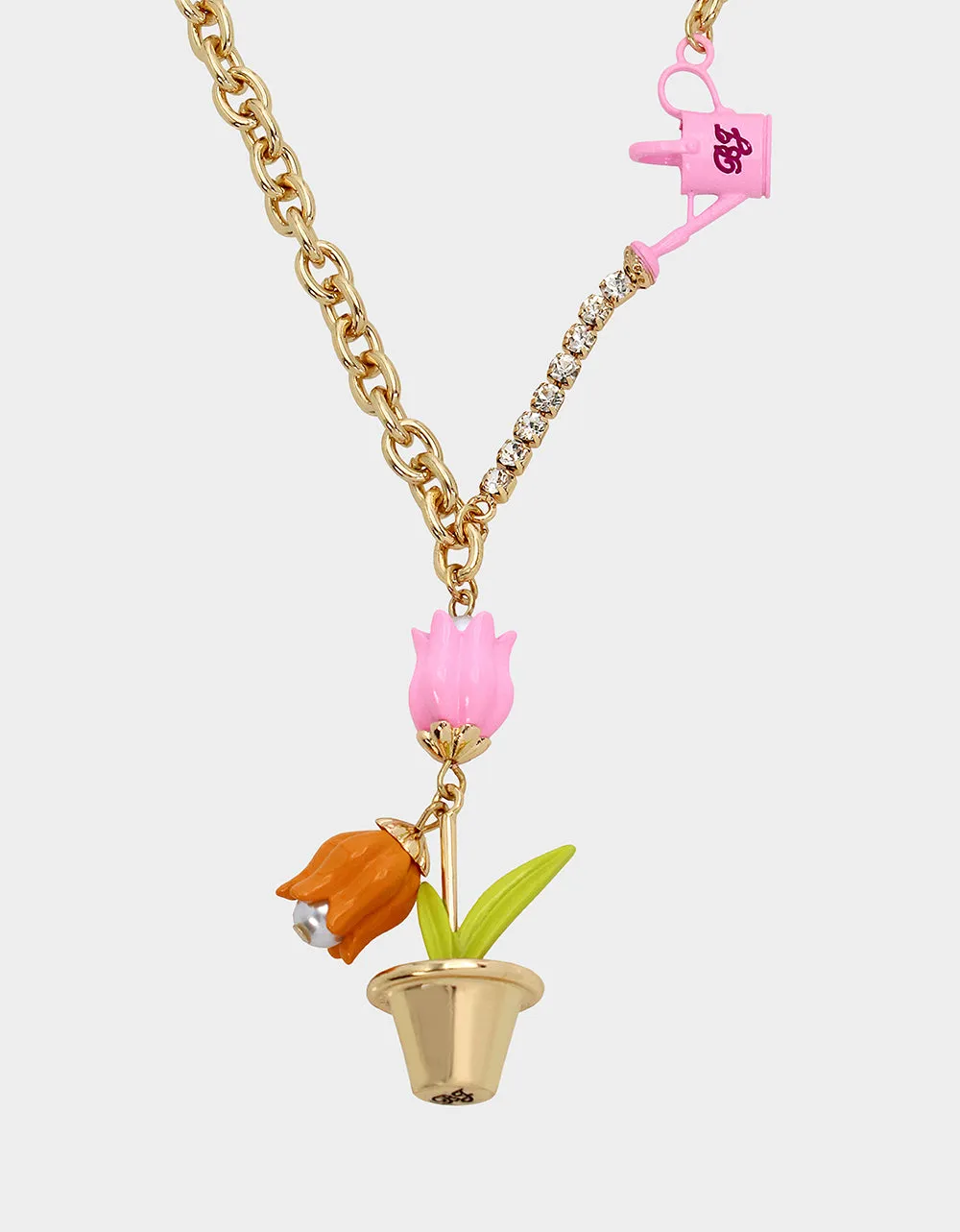 SOMEBUNNYS BABY TULIP NECKLACE PINK