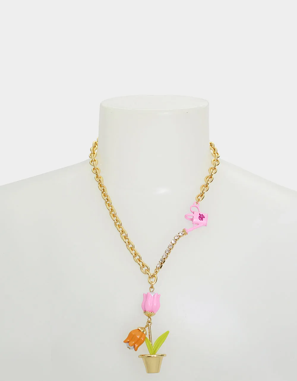 SOMEBUNNYS BABY TULIP NECKLACE PINK