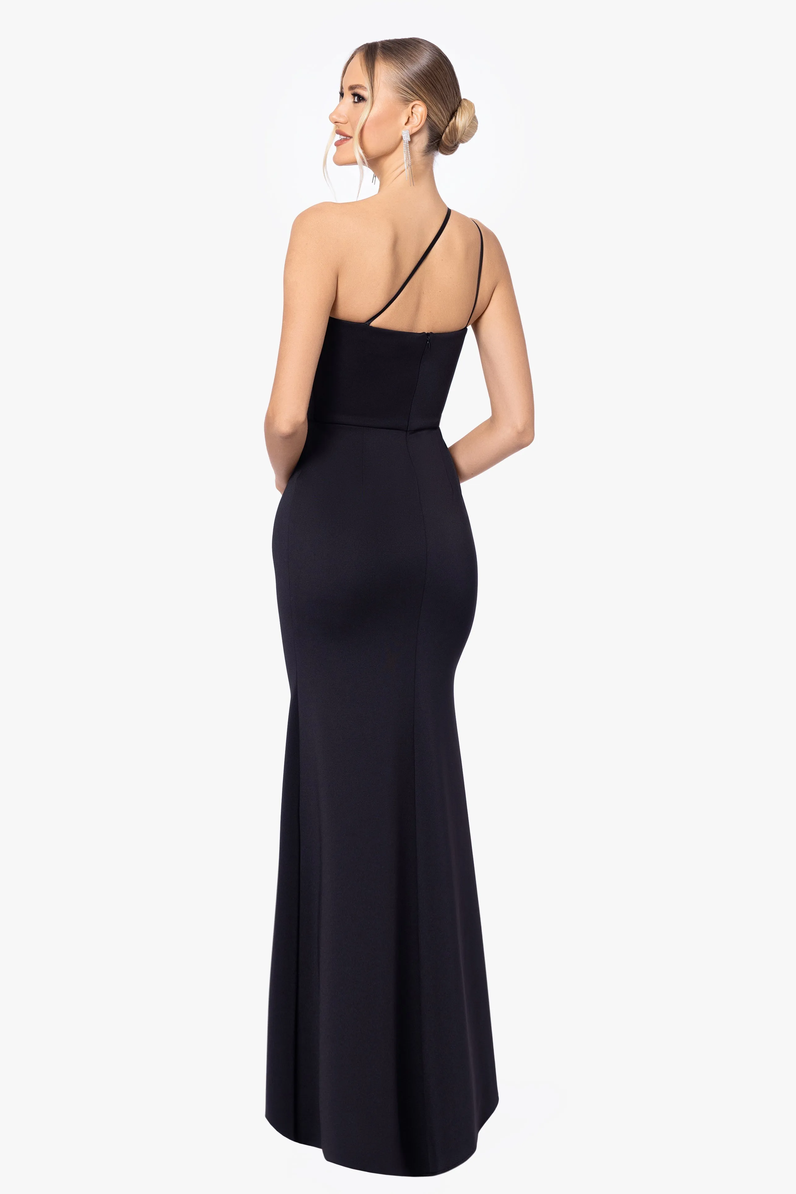 Sonia One Shoulder Rosette Gown