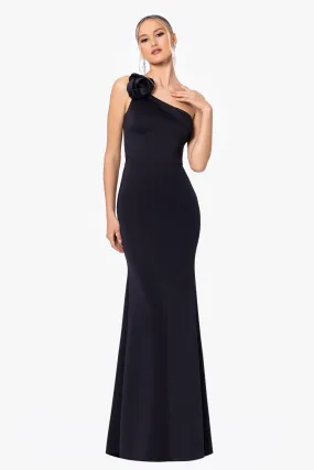 Sonia One Shoulder Rosette Gown