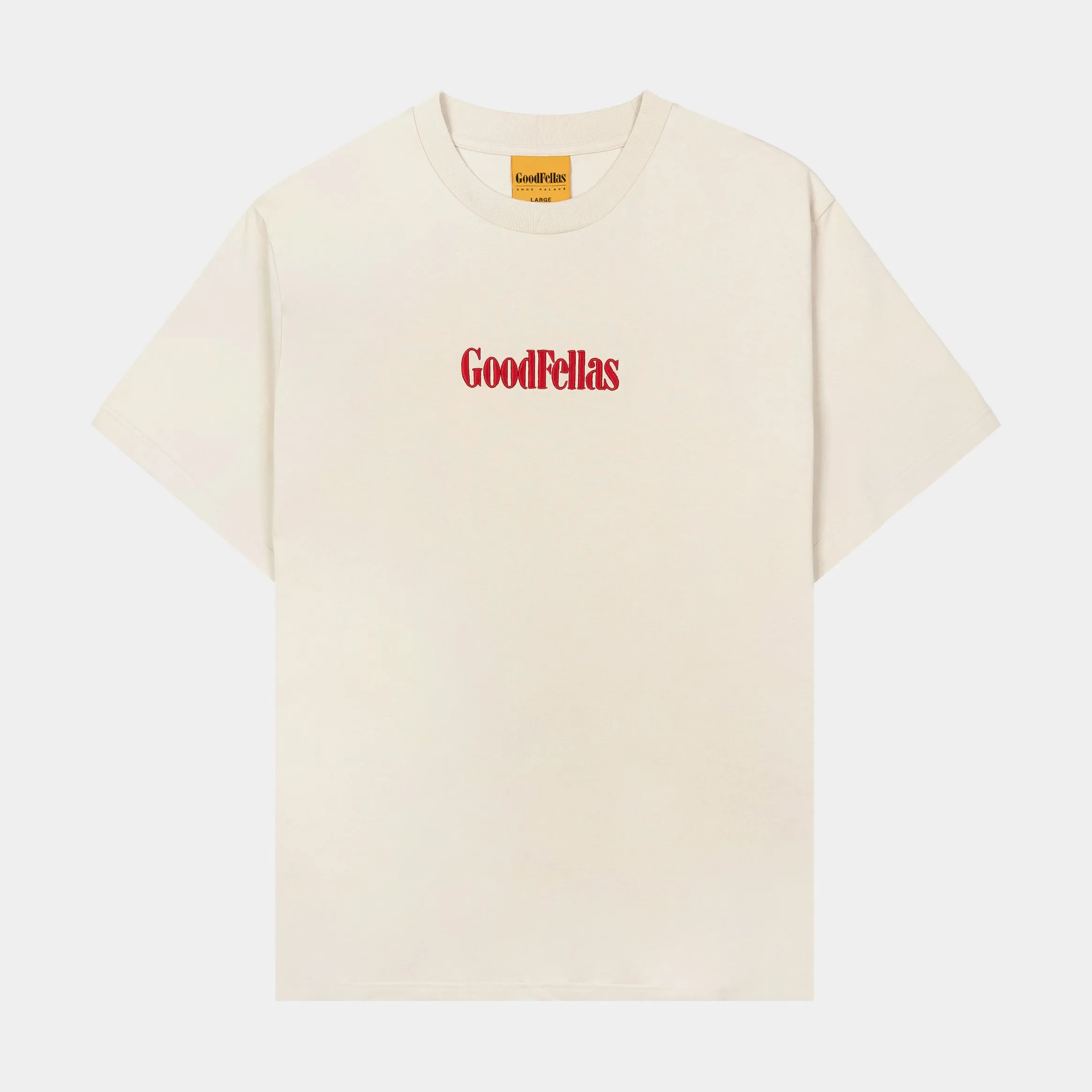 SP x Goodfellas Back Lookout Mens Short Sleeve Shirt (Beige)