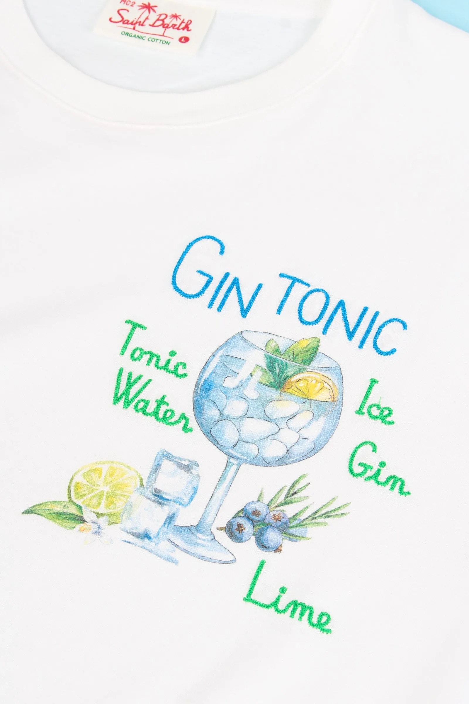 T-shirt Gin Glass Bianco