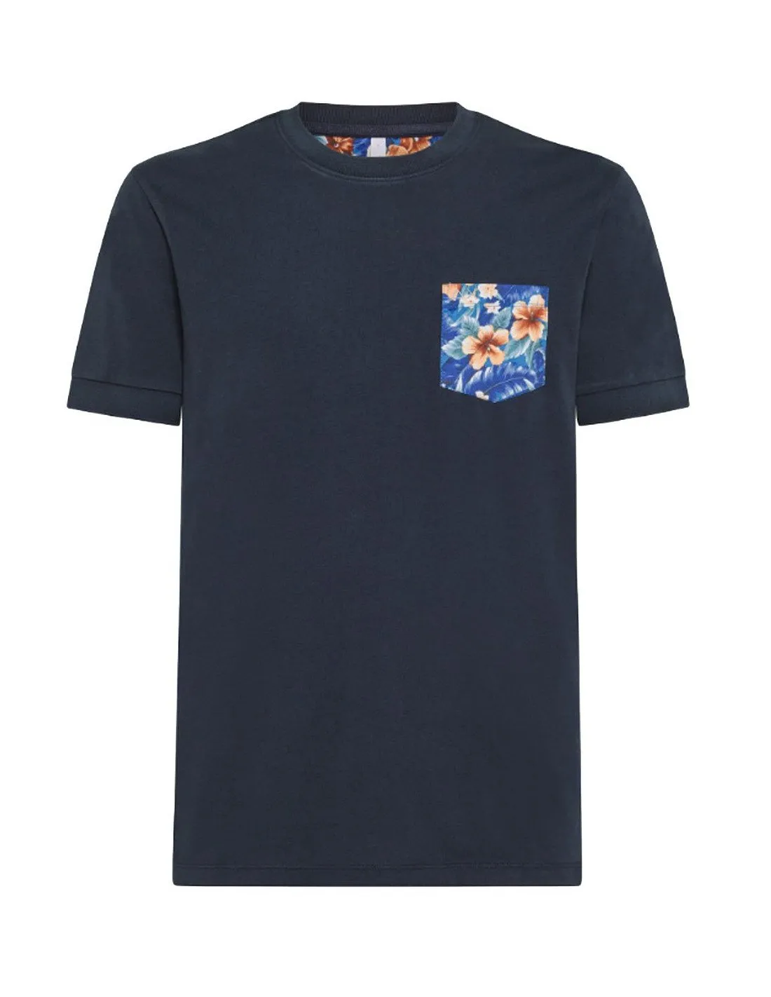 T-shirt Sun68 uomo Pocket contrast T34102 blu