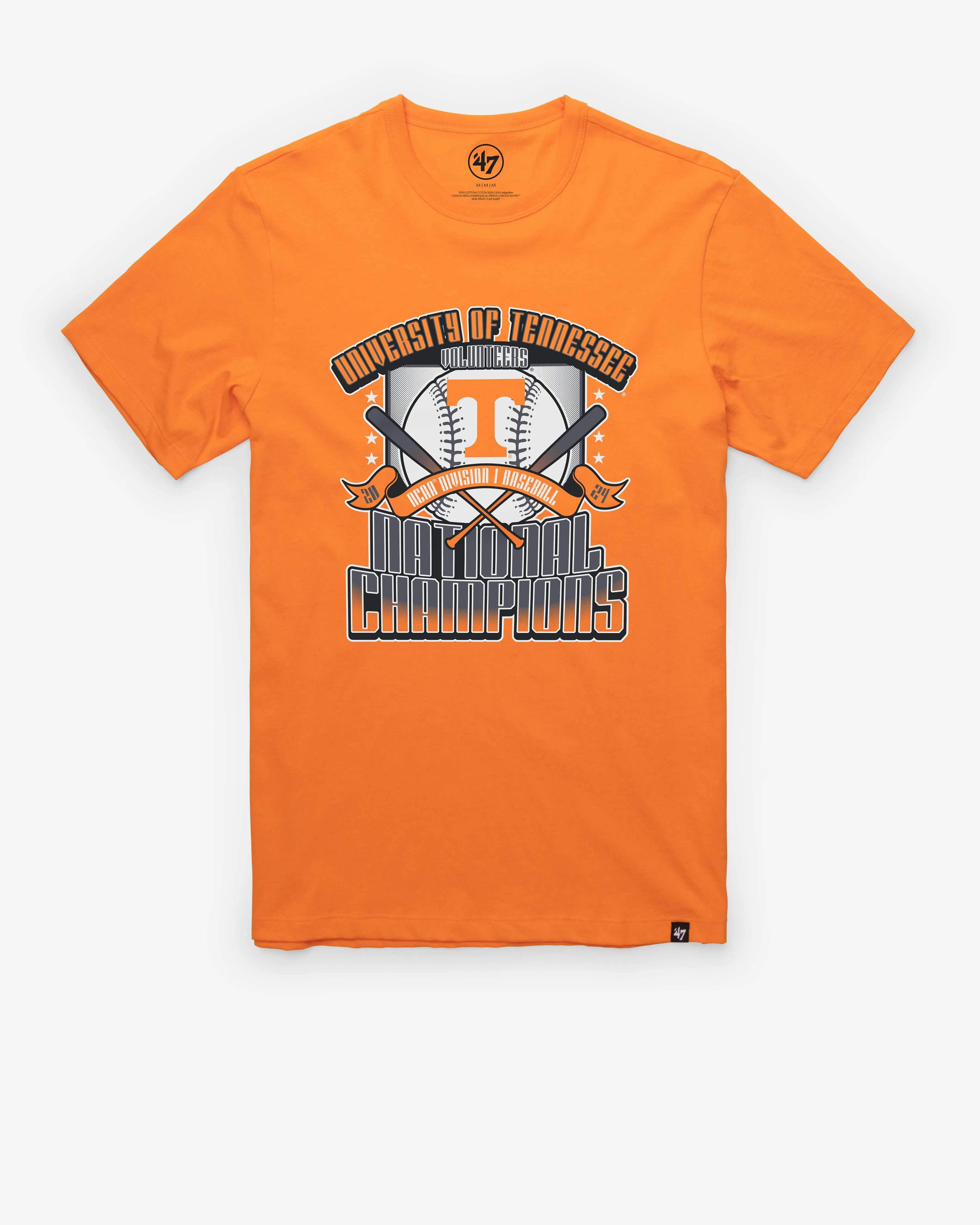 TENNESSEE VOLUNTEERS 2024 COLLEGE WORLD SERIES CHAMPIONS '47 FRANKLIN TEE