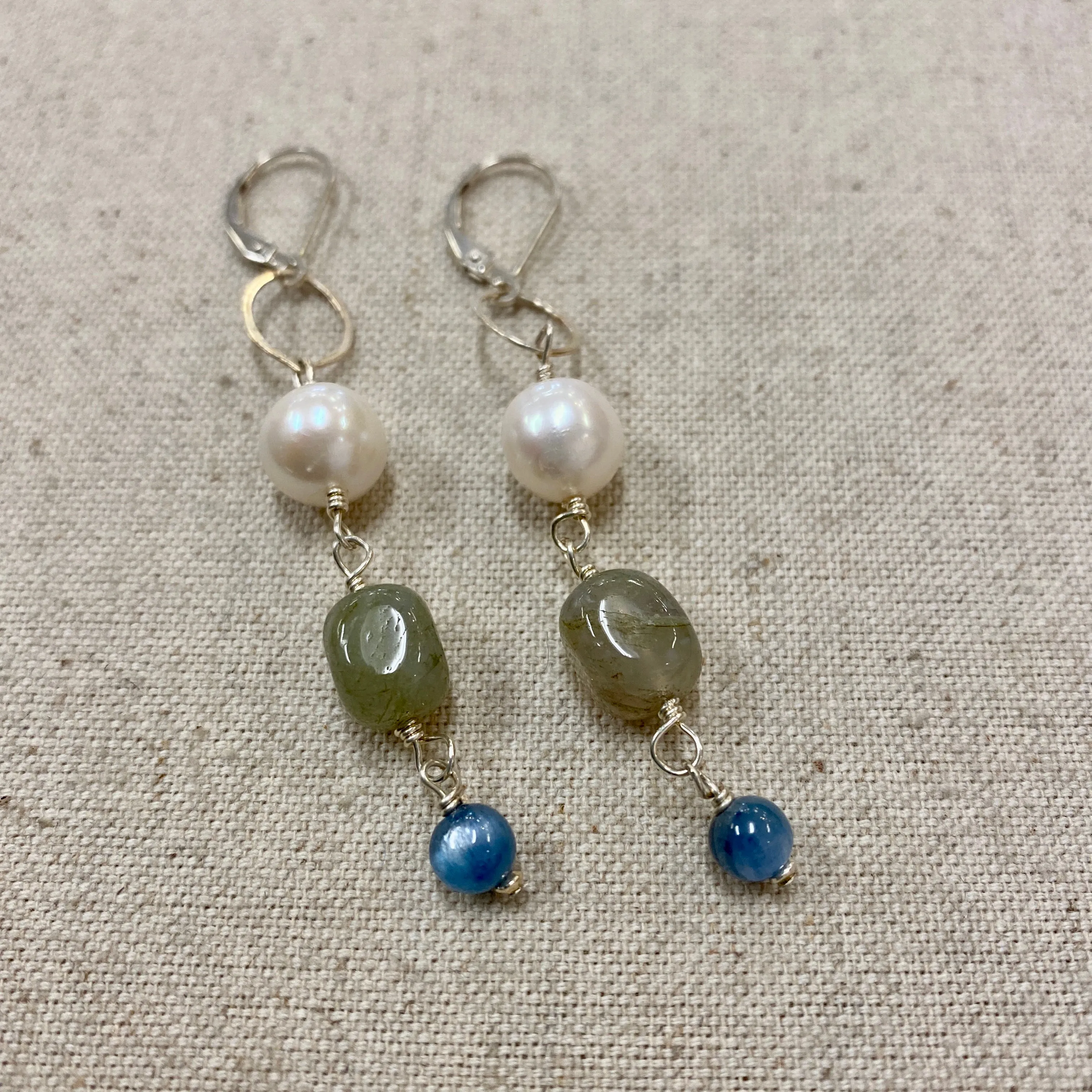 Three Stone Earrings