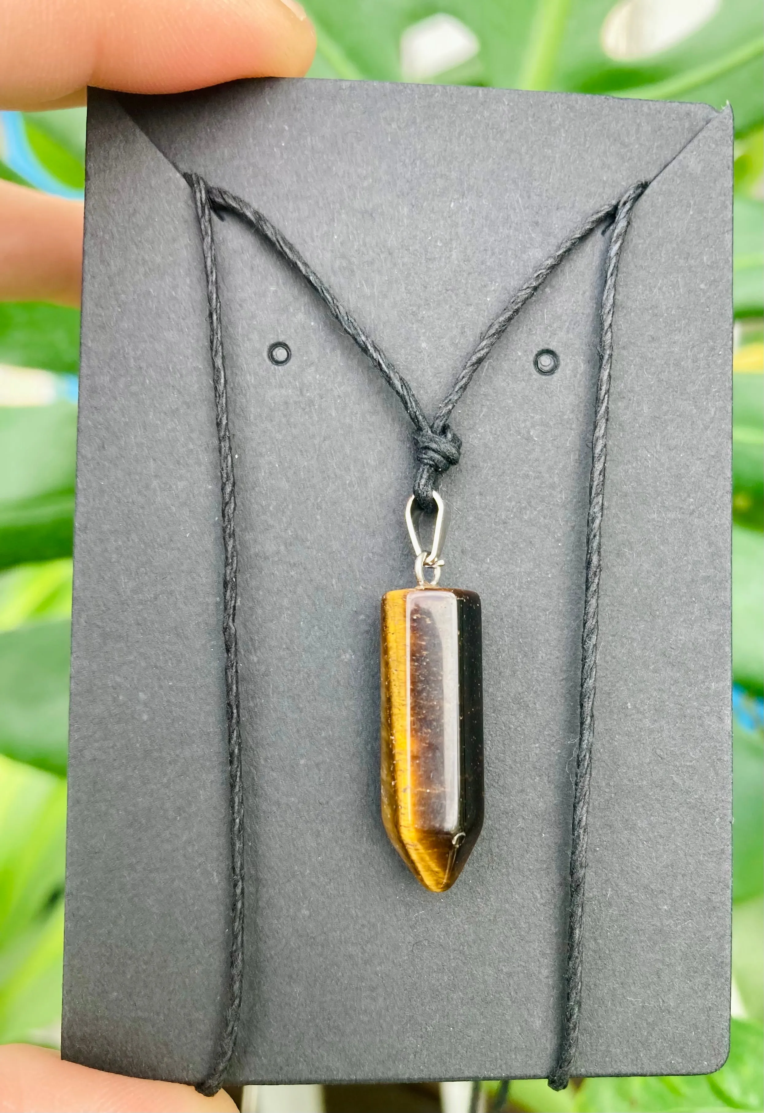 Tigerseye Point Pendant